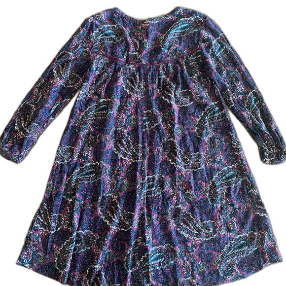 American Eagle Purple Paisley Print Dress Women's XXS - Picture 2 of 13